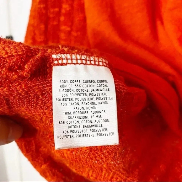 ANTHROPOLOGIE PAPER LOCKET Coral Knit Flowy Top - Picture 3 of 5